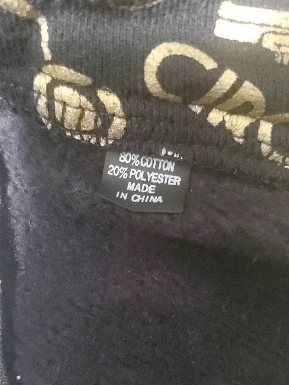 Vintage Circa Y2K Skate Hoodie Black Gold Graphic Print Size Small Baggy Mens - Picture 10 of 16